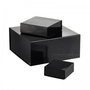 Μαύρο χαρτί εκτύπωσης Χαρτόνι Συσκευασία Ενδυμασία Αγορές δώρου Συσκευασία Κουτί