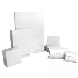 Πολυτελές σαφές χαρτί καθαρό λευκό συσκευασίας δώρου με έθιμο λογότυπο